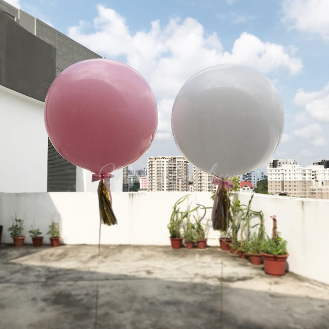 [Helium Inflated Balloons] - 36 Inch Plain Balloons - Misty Daydream