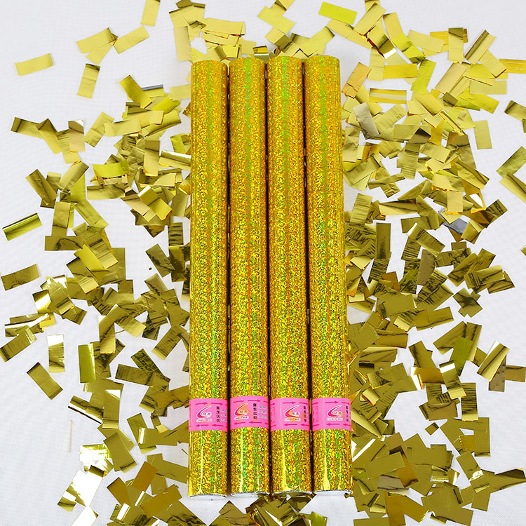 60cm 2x Gold Stars Confetti Cannon Party Popper Wedding Birthday Celebration